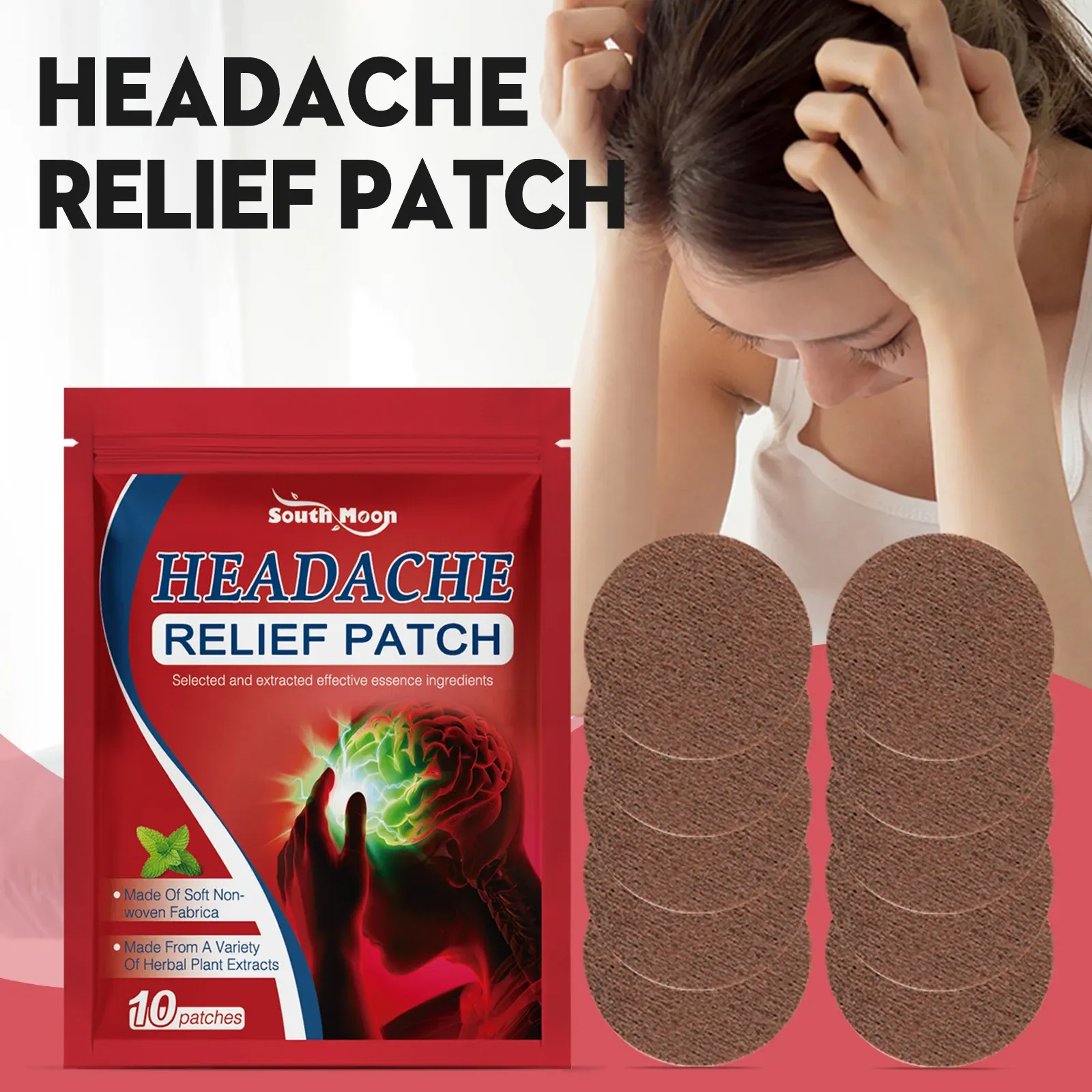 Headache Relief Plaster Improve Migraine Mental Anxiety Insomnia Relieve Stress Nerve Relax Dizziness Relief Head Care Patches Headache Relief Plaster Improve Migraine Mental Anxiety Insomnia Relieve Stress Nerve Relax Dizziness Relief Head Care Patches