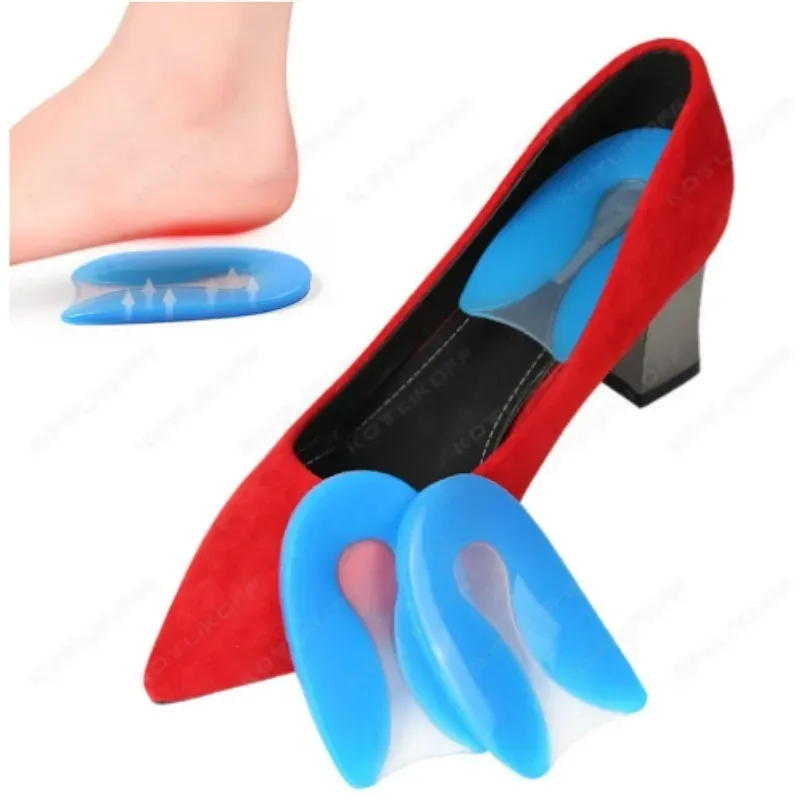 Silicone Gel Heel Pad Foot Pain Relief U-Shape Heel Cushion Inserts For Shoes Heel Spur Protector Plantar Fasciitis Insole Silicone Gel Heel Pad Foot Pain Relief U-Shape Heel Cushion Inserts For Shoes Heel Spur Protector Plantar Fasciitis Insole