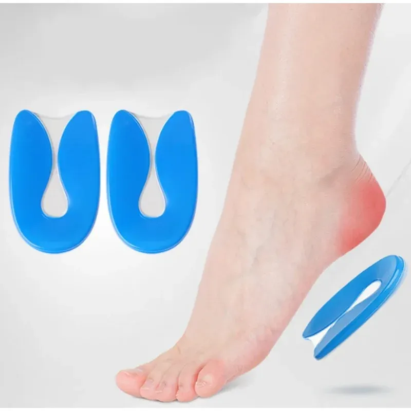 Silicone Gel Heel Pad Foot Pain Relief U-Shape Heel Cushion Inserts For Shoes Heel Spur Protector Plantar Fasciitis Insole Silicone Gel Heel Pad Foot Pain Relief U-Shape Heel Cushion Inserts For Shoes Heel Spur Protector Plantar Fasciitis Insole