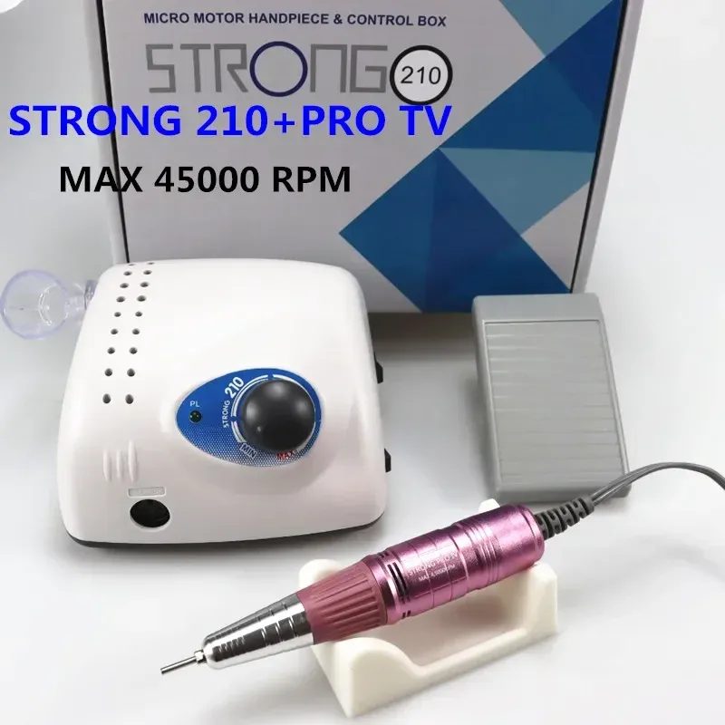 Strong 210 ProIV Nail Drill 65W 45000 Machine Cutters Manicure Electric Nail Drill Milling Manicure Machine Polish Nail File Strong 210 ProIV Nail Drill 65W 45000 Machine Cutters Manicure Electric Nail Drill Milling Manicure Machine Polish Nail File