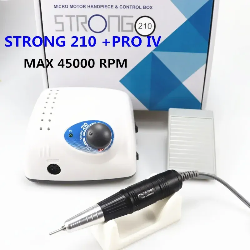 Strong 210 ProIV Nail Drill 65W 45000 Machine Cutters Manicure Electric Nail Drill Milling Manicure Machine Polish Nail File Strong 210 ProIV Nail Drill 65W 45000 Machine Cutters Manicure Electric Nail Drill Milling Manicure Machine Polish Nail File