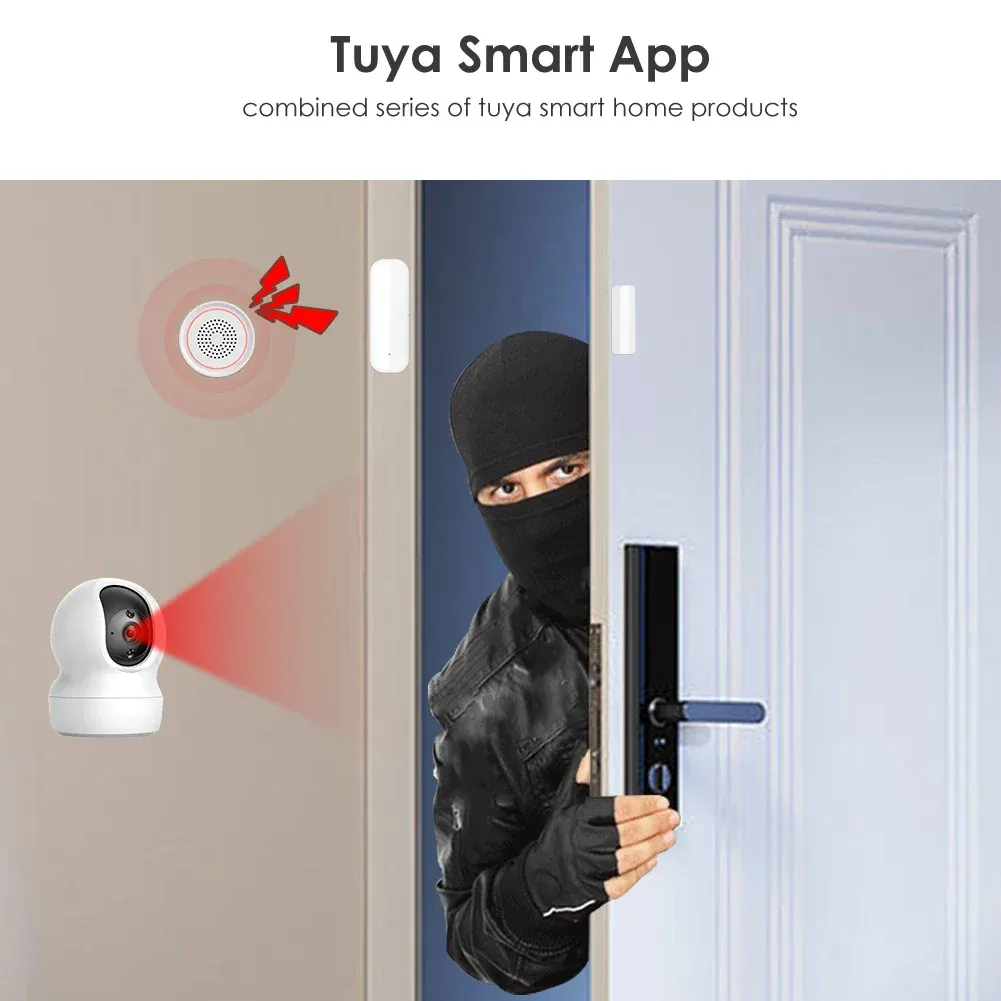 Tuya WiFi Door Sensor Window Sensor Smart Home Wireless Door Detector Smart Life APP Remote Control for Alexa Google Home Tuya WiFi Door Sensor Window Sensor Smart Home Wireless Door Detector Smart Life APP Remote Control for Alexa Google Home