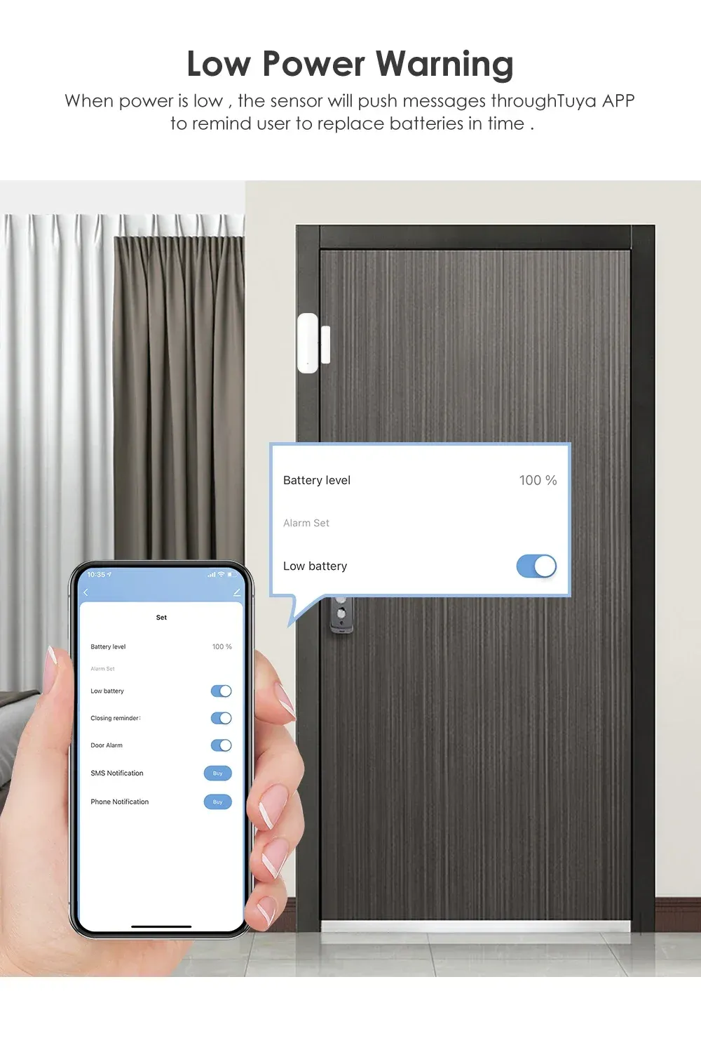 Tuya WiFi Door Sensor Window Sensor Smart Home Wireless Door Detector Smart Life APP Remote Control for Alexa Google Home Tuya WiFi Door Sensor Window Sensor Smart Home Wireless Door Detector Smart Life APP Remote Control for Alexa Google Home
