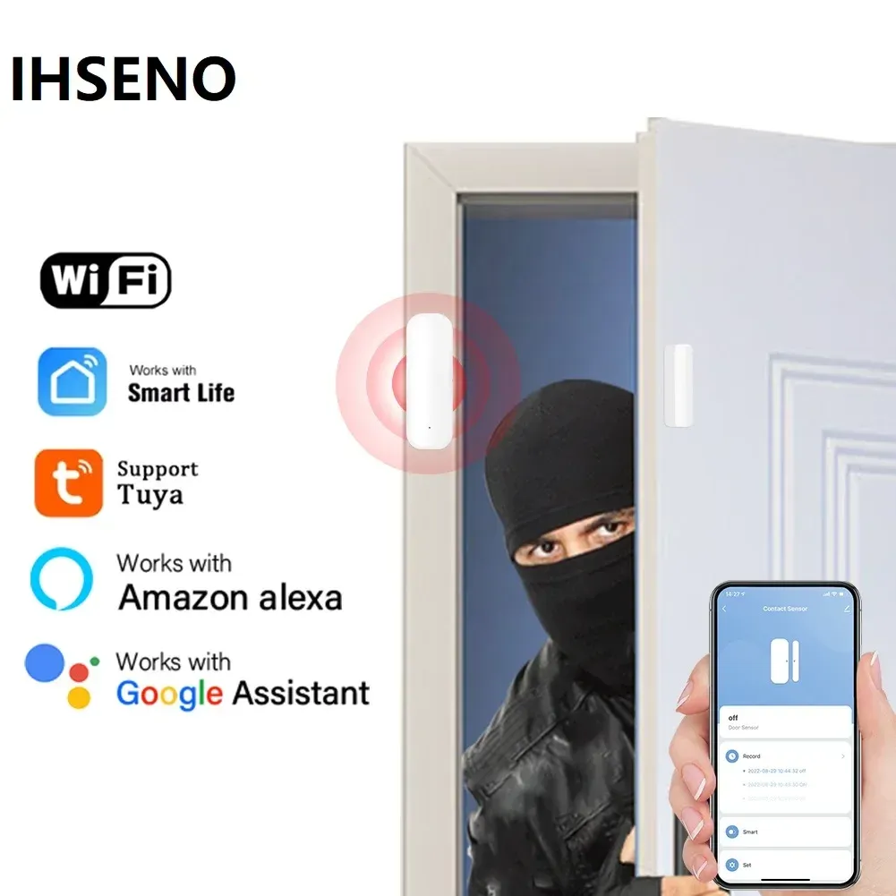 חיישן אזעקה חכם WIFI לדלתות וחלונות בחיבור לאפליקציה – תמונה 3