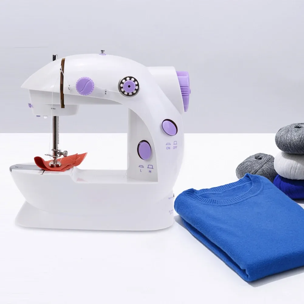 Household 202Mini Sewing Machines Handheld Sewing Machine with Light Cutter Foot Pedal Portable Night Light Sewing Machine Household 202Mini Sewing Machines Handheld Sewing Machine with Light Cutter Foot Pedal Portable Night Light Sewing Machine