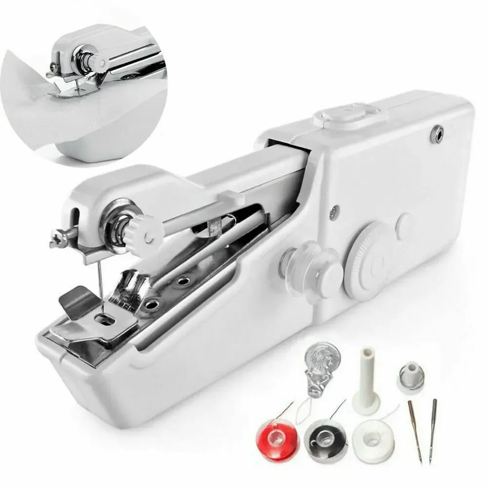 Portable Handheld Sewing Machine Mini Stitch Sew Needlework Cordless Clothes Fabrics Electric Sewing Machine Portable Handheld Sewing Machine Mini Stitch Sew Needlework Cordless Clothes Fabrics Electric Sewing Machine
