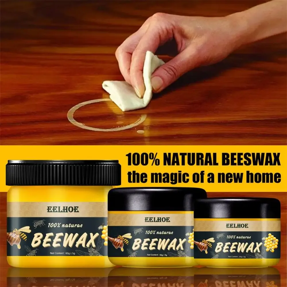 40/80g Furniture Polishing Beeswax Beeswax Wood Seasoning Beewax Wooden Floor Cleaning Maintenance Polished Brighten Care Wax 40/80g Furniture Polishing Beeswax Beeswax Wood Seasoning Beewax Wooden Floor Cleaning Maintenance Polished Brighten Care Wax