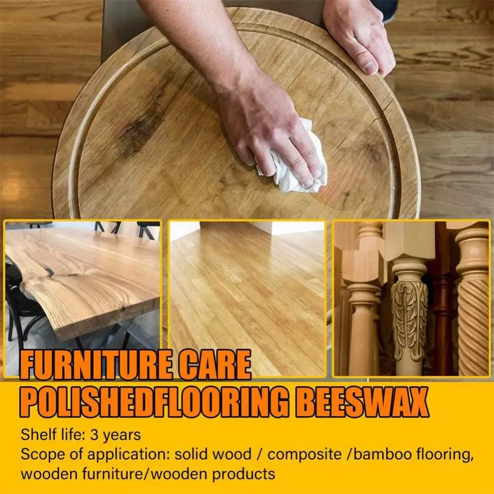 40/80g Furniture Polishing Beeswax Beeswax Wood Seasoning Beewax Wooden Floor Cleaning Maintenance Polished Brighten Care Wax 40/80g Furniture Polishing Beeswax Beeswax Wood Seasoning Beewax Wooden Floor Cleaning Maintenance Polished Brighten Care Wax