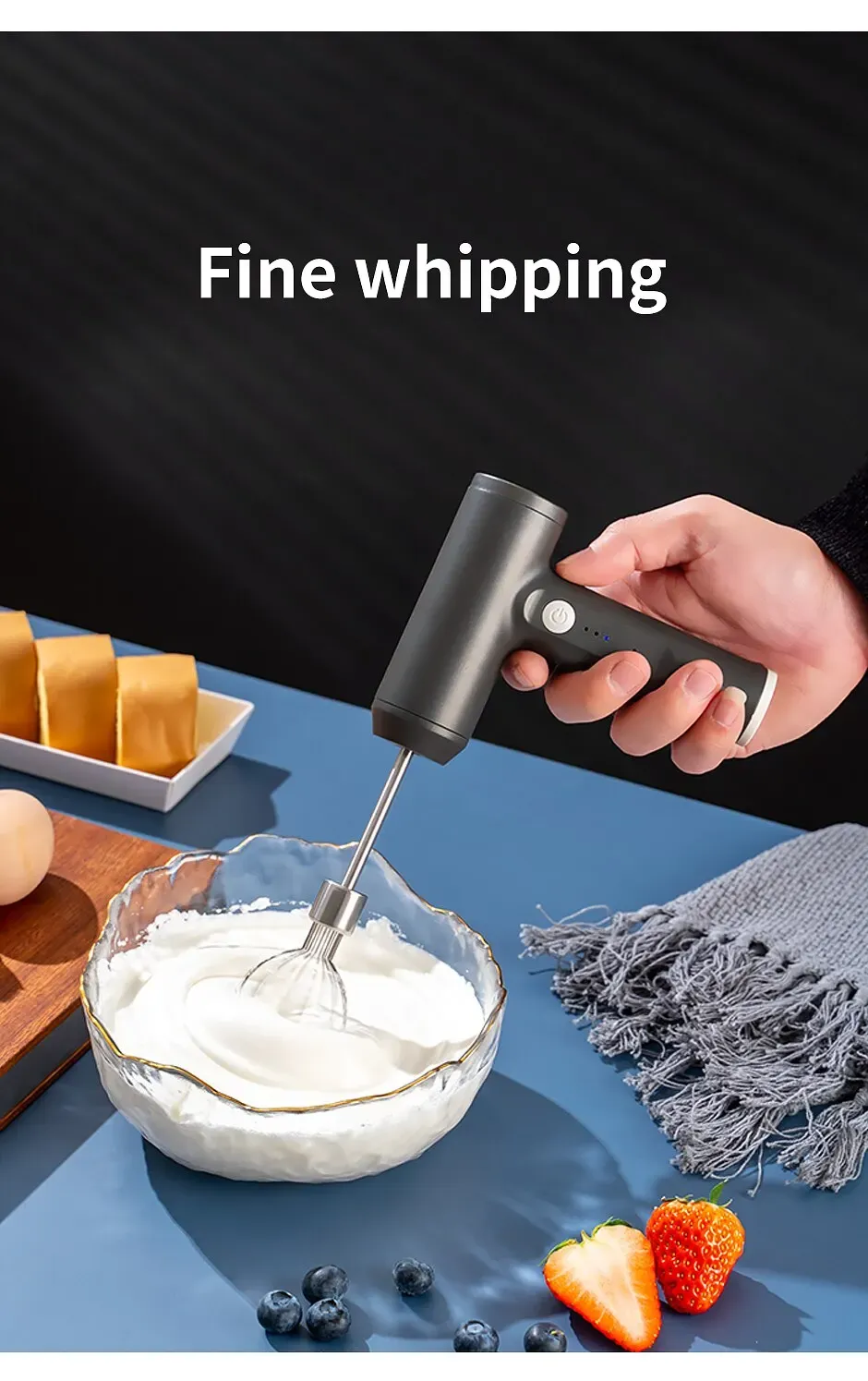 Wireless Portable Electric Food Mixer Automatic Whisk Dough Egg Beater Baking Cake Cream Whipper Kitchen Tool Wireless Portable Electric Food Mixer Automatic Whisk Dough Egg Beater Baking Cake Cream Whipper Kitchen Tool