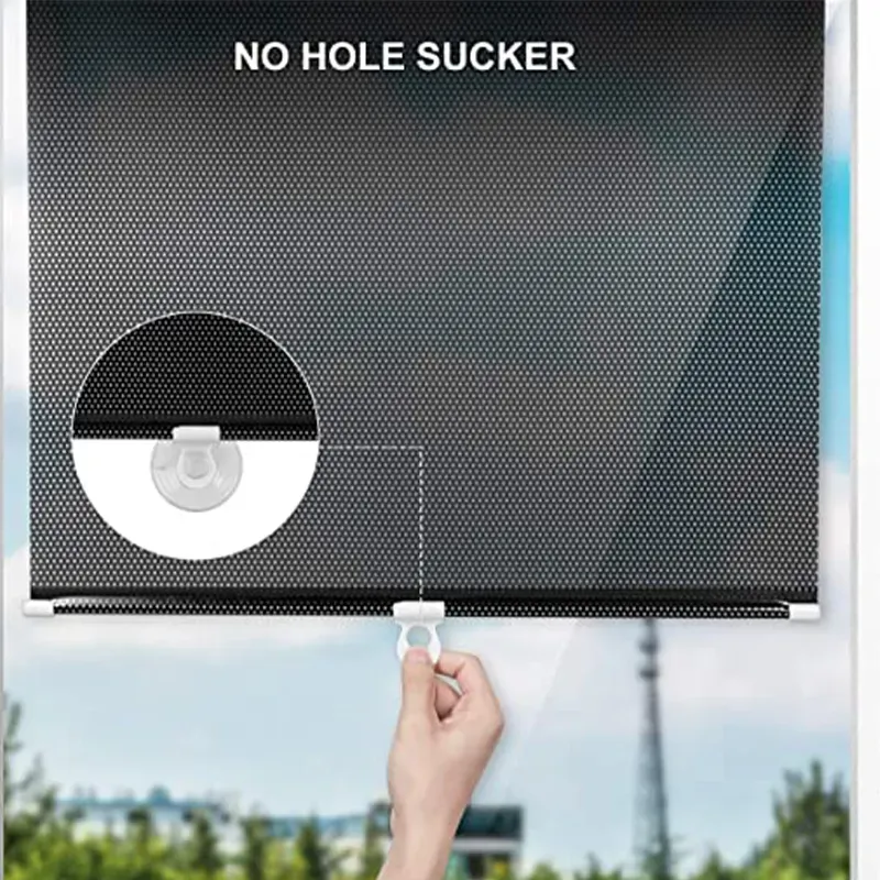 Universal Roller Blinds Suction Cup Sunshade Blackout Curtain Car Bedroom Kitchen Office Window Sun-shading Curtains Nail-free Universal Roller Blinds Suction Cup Sunshade Blackout Curtain Car Bedroom Kitchen Office Window Sun-shading Curtains Nail-free