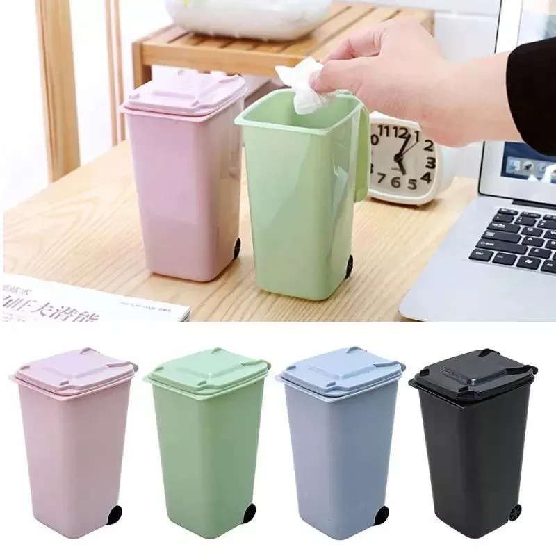 Mini Plastic Trash Can Storage Desktop Organizer Pen Pencil Holder Mini Plastic Trash Can Storage Desktop Organizer Pen Pencil Holder