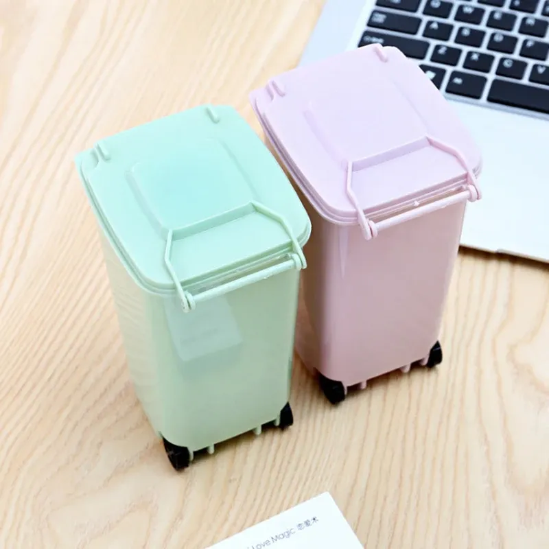 Mini Plastic Trash Can Storage Desktop Organizer Pen Pencil Holder Mini Plastic Trash Can Storage Desktop Organizer Pen Pencil Holder
