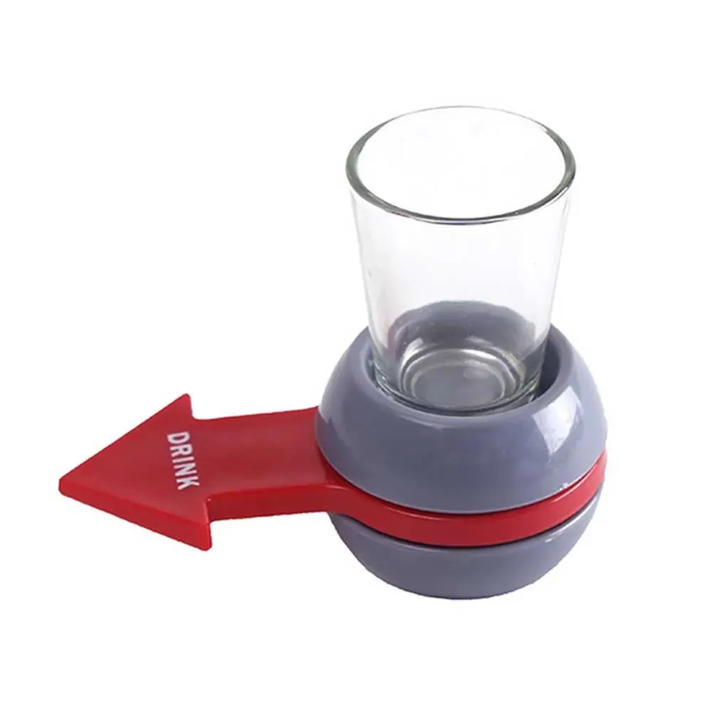 Rotatable Arrow Beer Wine board game Pointer Shot Spinner Party Game Glass Cup Kit Spin Drinking game table Gifts Entertainment
