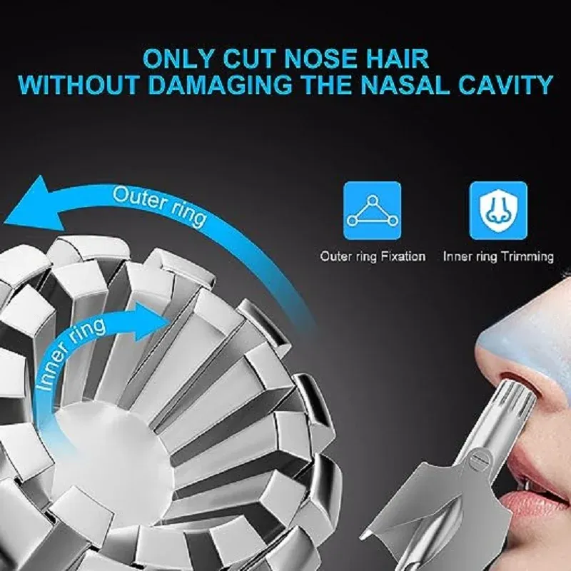 Stainless Steel Nose Trimmer For Men Manual Washable Nose Trimmer For Nose Stainless Steel Nose Trimmer For Men Manual Washable Nose Trimmer For Nose