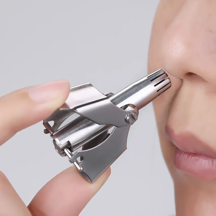 Stainless Steel Nose Trimmer For Men Manual Washable Nose Trimmer For Nose Stainless Steel Nose Trimmer For Men Manual Washable Nose Trimmer For Nose