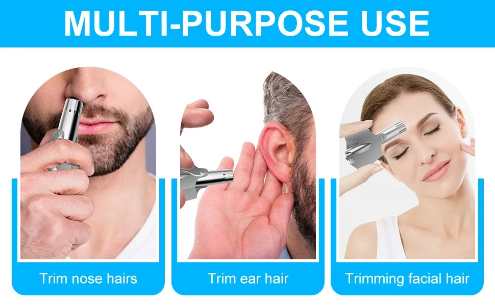 Stainless Steel Nose Trimmer For Men Manual Washable Nose Trimmer For Nose Stainless Steel Nose Trimmer For Men Manual Washable Nose Trimmer For Nose