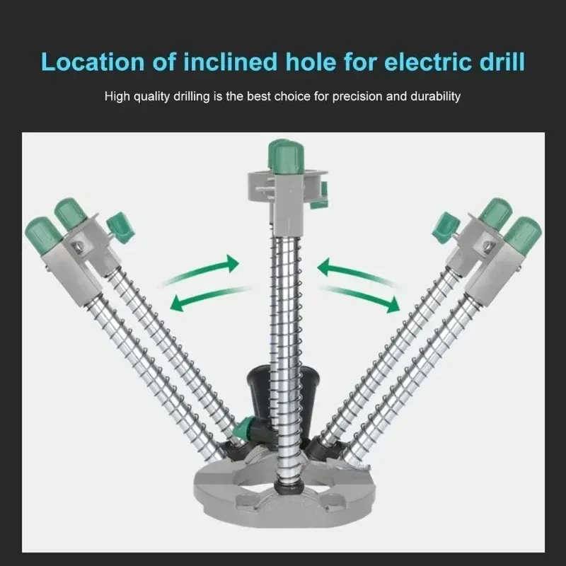 Electric Pipe Hand Drill Drilling Guide Holder Stand with Adjustable Angle Removable Handle DIY Woodworking tool Electric Pipe Hand Drill Drilling Guide Holder Stand with Adjustable Angle Removable Handle DIY Woodworking tool