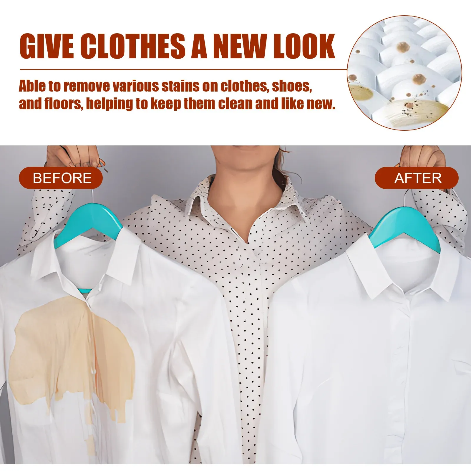 Fabric Rust Stain Remover Clothes Oil Stains Cleaning Household Clothes Decontamination Yellowing Remove Laundry Stain Remover Fabric Rust Stain Remover Clothes Oil Stains Cleaning Household Clothes Decontamination Yellowing Remove Laundry Stain Remover