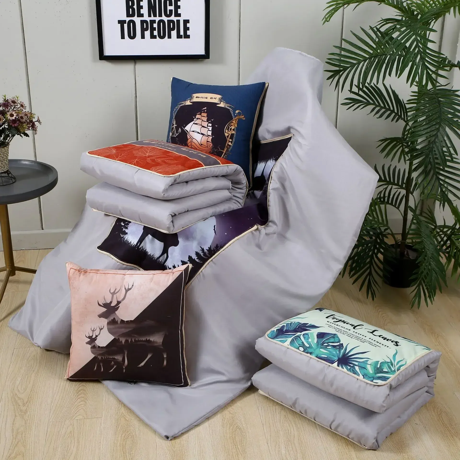 Dual-purpose Pillow, Car Blanket, Cushion, Two-in-one Women's Day Gift, Quilt, Cushion, Freely Changeable Dual-purpose Pillow, Car Blanket, Cushion, Two-in-one Women's Day Gift, Quilt, Cushion, Freely Changeable