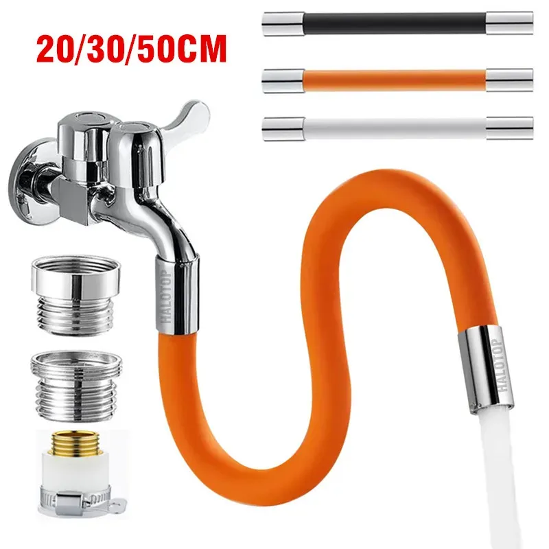 Kitchen Faucet Extension Hose Bathroom 360° Rotation Bending Faucet Extender Wash Basin Water Saving Tap Filter Extension Tube Kitchen Faucet Extension Hose Bathroom 360° Rotation Bending Faucet Extender Wash Basin Water Saving Tap Filter Extension Tube