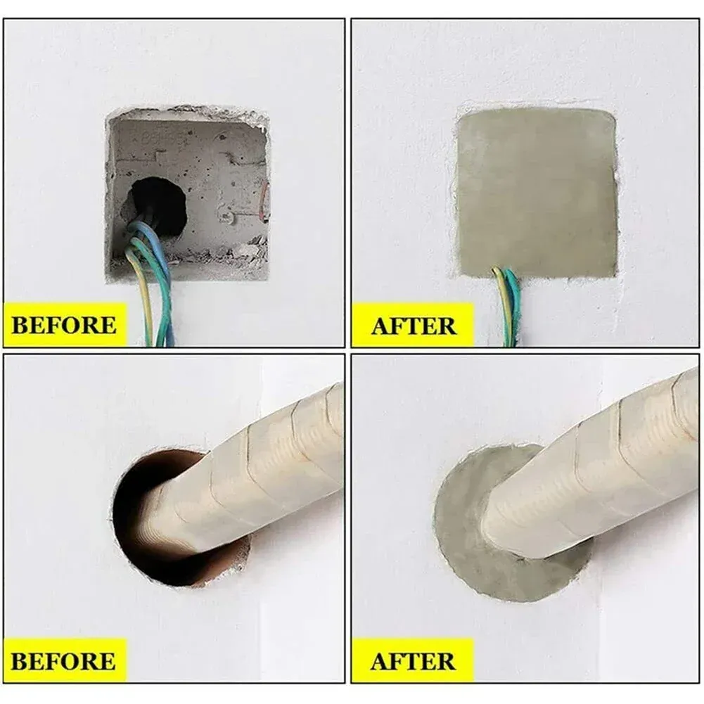 Wall Hole Sealant Waterproof Sealing Solid Glue For Sewer Pipe Wall Hole Repair Pipe Air Conditioning Hole Plugging Glue Wall Hole Sealant Waterproof Sealing Solid Glue For Sewer Pipe Wall Hole Repair Pipe Air Conditioning Hole Plugging Glue