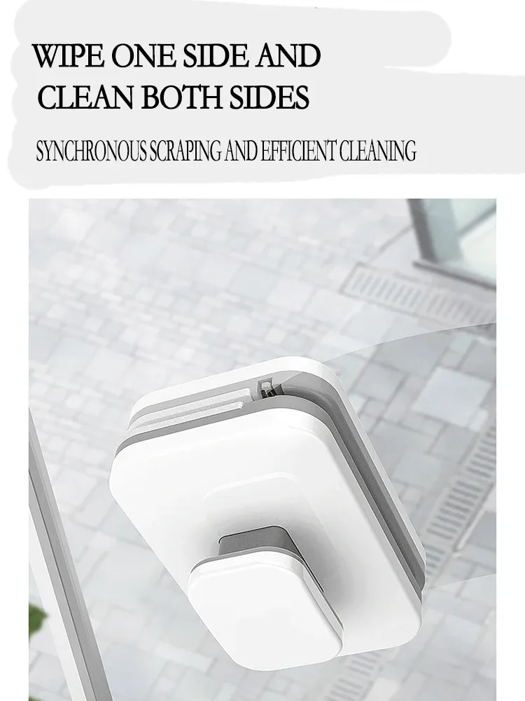 Double-Sided Rub Double Magic Magnetic High-Rise Glass Cleaning Wipe Multi-Functional Cleaning Tool Magnetic Steel Abs Material Double-Sided Rub Double Magic Magnetic High-Rise Glass Cleaning Wipe Multi-Functional Cleaning Tool Magnetic Steel Abs Material