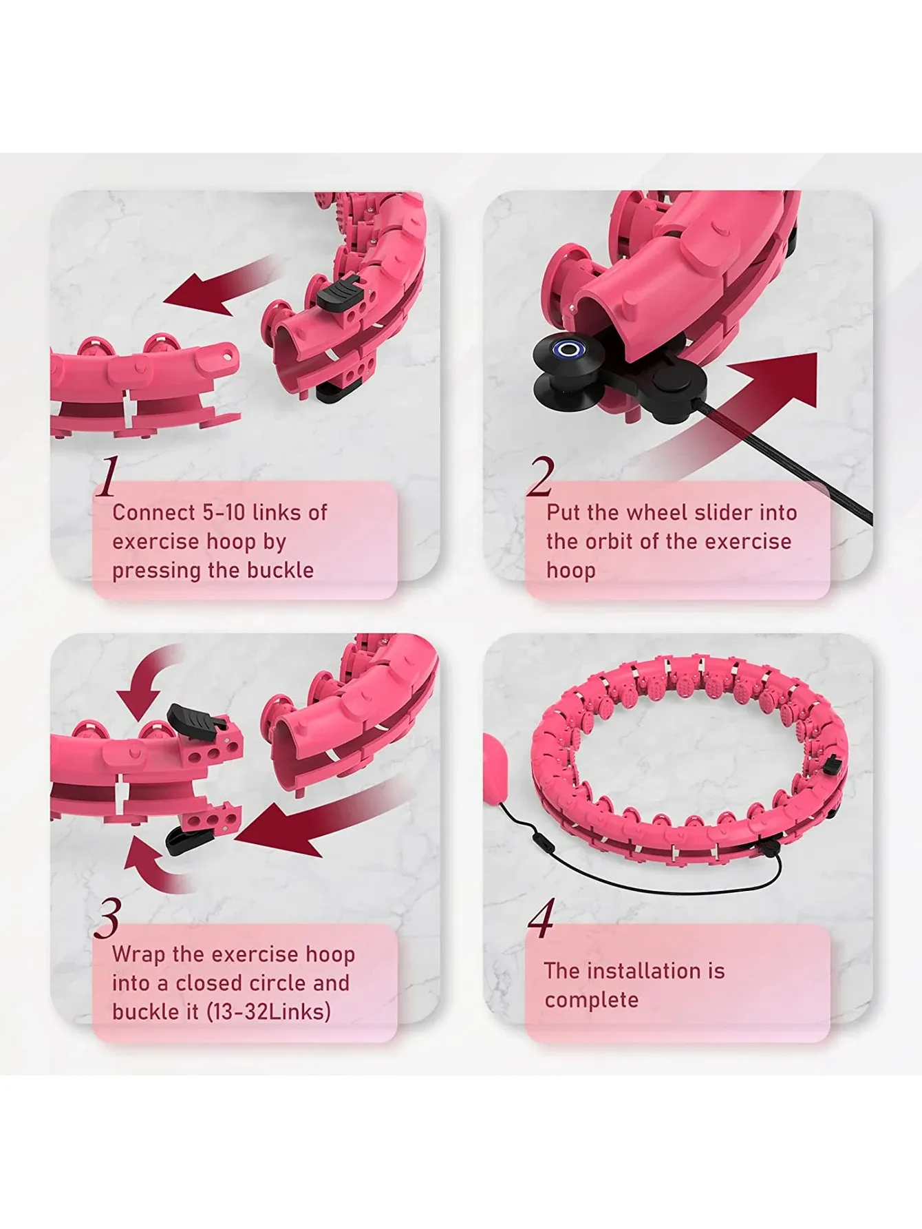 Weighted Hula Circle Hoops for Adults Weight Loss Plus Size for Adults Smart Exercise 2 in 1 Adjustable with Detachable Knots Weighted Hula Circle Hoops for Adults Weight Loss Plus Size for Adults Smart Exercise 2 in 1 Adjustable with Detachable Knots
