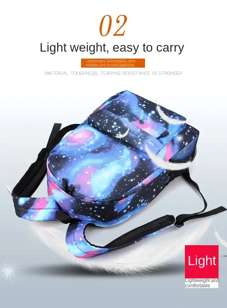 neymar avatar print student schoolbag set youth backpack shoulder bag pencil case 3-piece set neymar avatar print student schoolbag set youth backpack shoulder bag pencil case 3-piece set