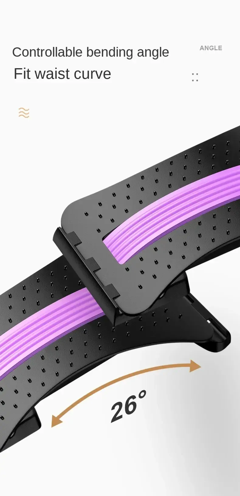 Back Stretcher Multi-Level Adjustable Massager Waist Neck Fitness Lumbar Cervical Spine Cervical Spine Support Massager Lying Back Stretcher Multi-Level Adjustable Massager Waist Neck Fitness Lumbar Cervical Spine Cervical Spine Support Massager Lying