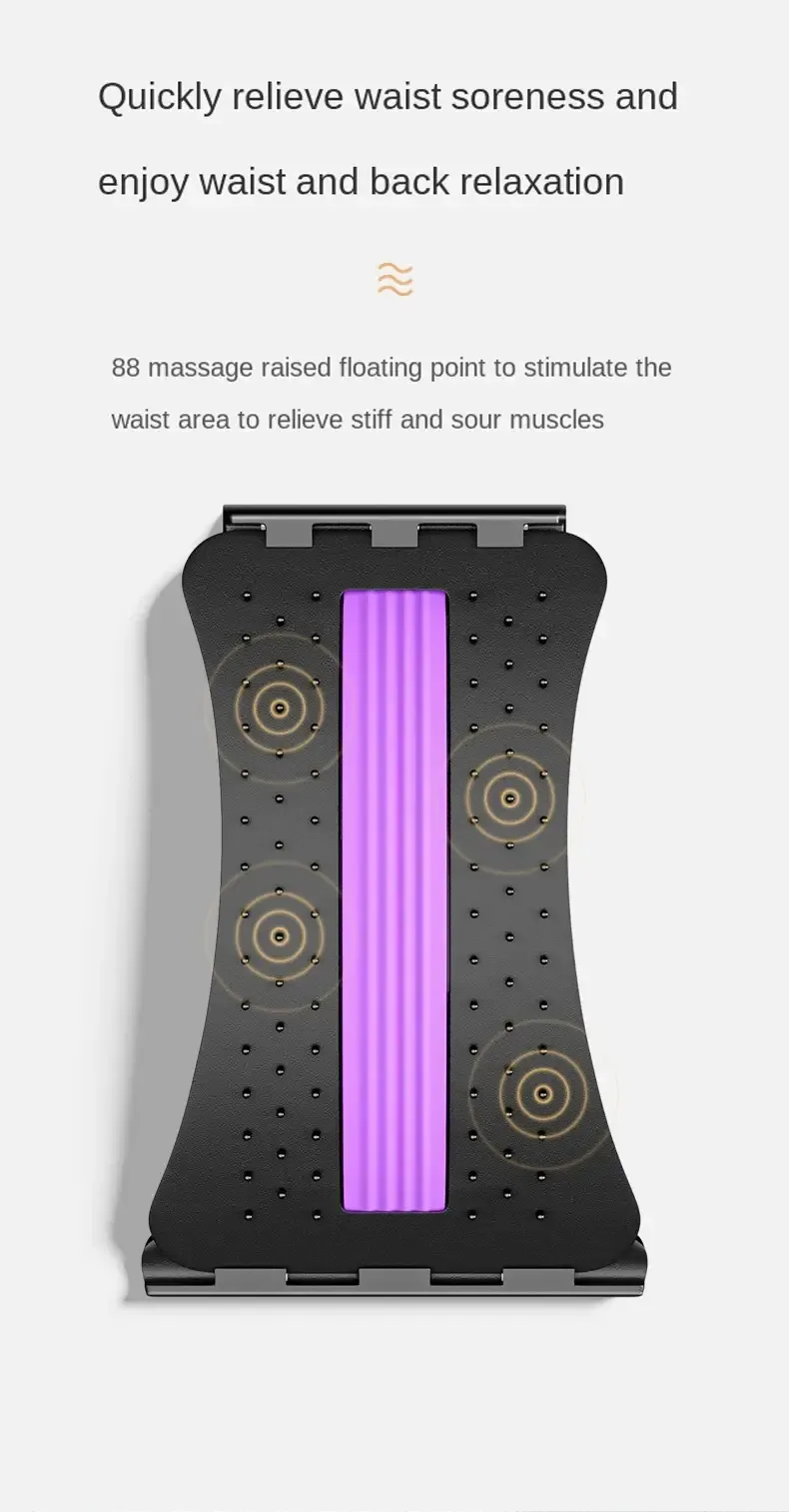 Back Stretcher Multi-Level Adjustable Massager Waist Neck Fitness Lumbar Cervical Spine Cervical Spine Support Massager Lying Back Stretcher Multi-Level Adjustable Massager Waist Neck Fitness Lumbar Cervical Spine Cervical Spine Support Massager Lying