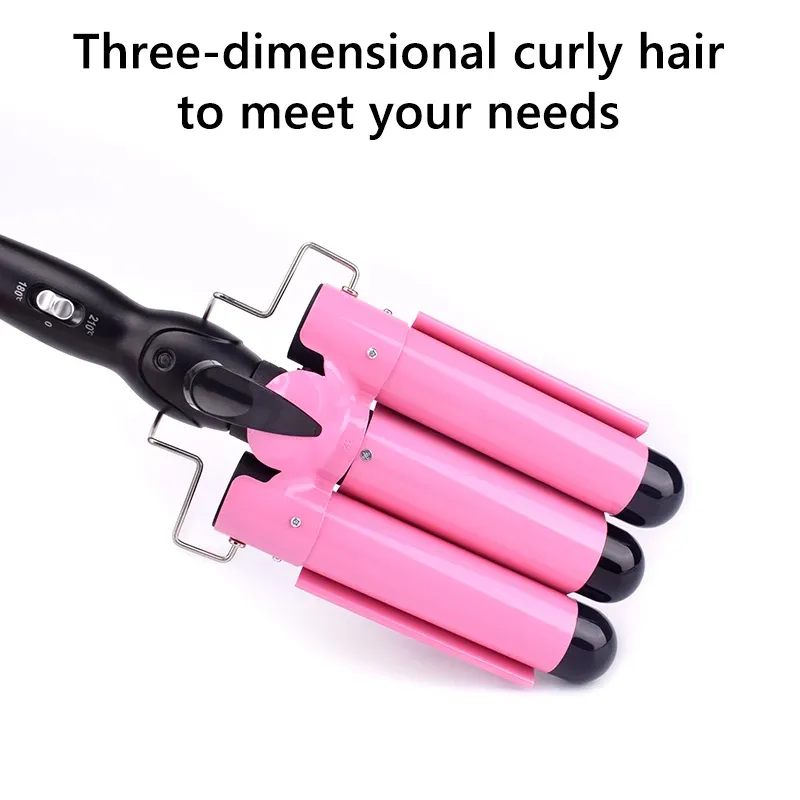 Professional Hair Curling Iron Ceramic Triple Barrel Hair Curler Irons Hair Wave Waver Styling Tools Hair Styler Wand Professional Hair Curling Iron Ceramic Triple Barrel Hair Curler Irons Hair Wave Waver Styling Tools Hair Styler Wand