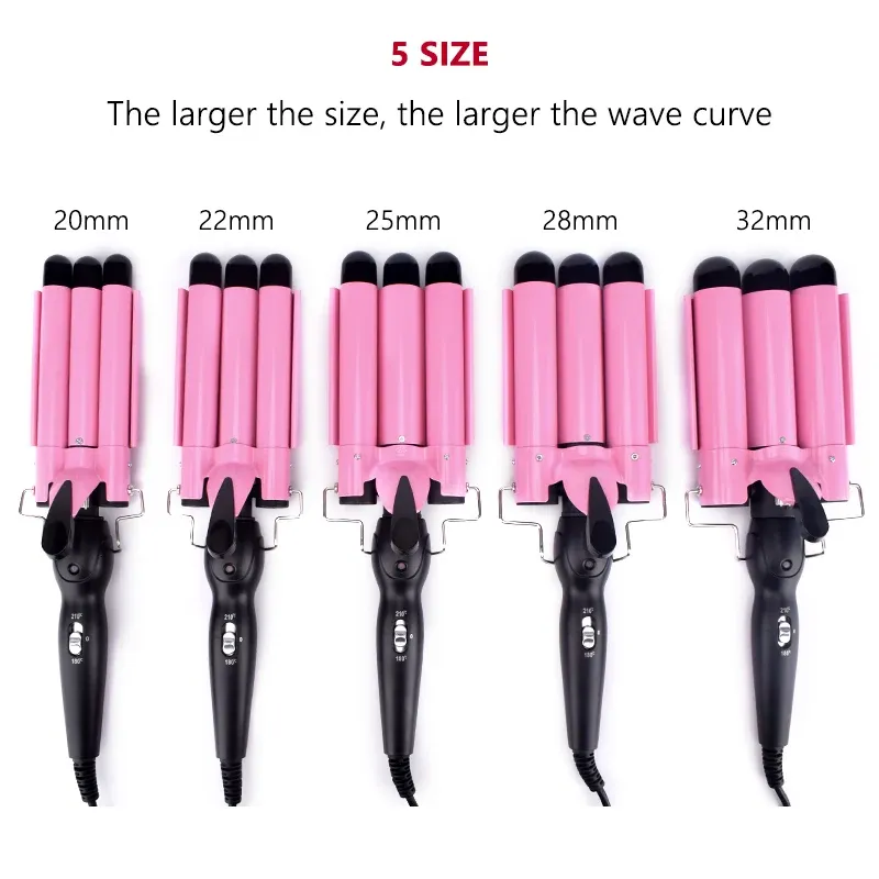Professional Hair Curling Iron Ceramic Triple Barrel Hair Curler Irons Hair Wave Waver Styling Tools Hair Styler Wand Professional Hair Curling Iron Ceramic Triple Barrel Hair Curler Irons Hair Wave Waver Styling Tools Hair Styler Wand