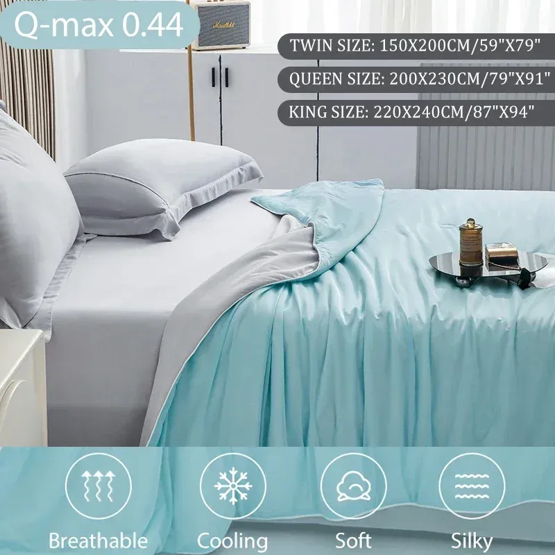 ⁦קול סאמר - שמיכה מקררת לשינה נעימה ואיכותית בלילות הקיץ החמים⁩ – תמונה ⁦2⁩