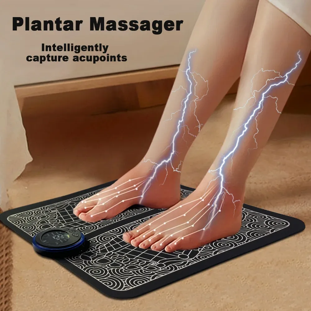 Electric Foot Massage Mat Relaxing Foot Acupoint Massage Mat Improves Blood Circulation 8 Modes 19 Levels of Relaxation USB Rech Electric Foot Massage Mat Relaxing Foot Acupoint Massage Mat Improves Blood Circulation 8 Modes 19 Levels of Relaxation USB Rech