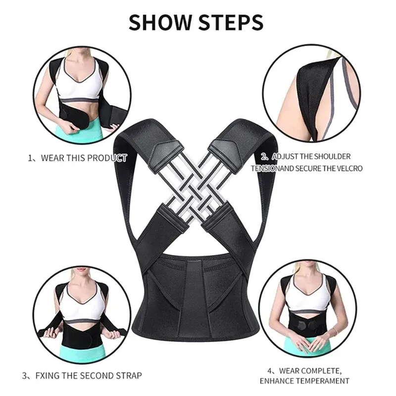 Back Brace Posture Corrector for Women and Men, Shoulder Straightener Adjustable Full Back Support Upper and Lower Pain Relief Back Brace Posture Corrector for Women and Men, Shoulder Straightener Adjustable Full Back Support Upper and Lower Pain Relief