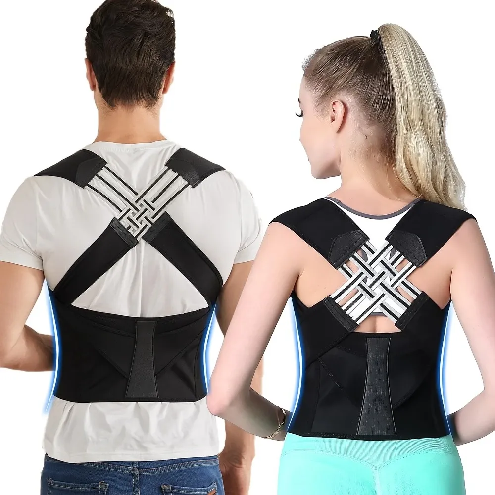 Back Brace Posture Corrector for Women and Men, Shoulder Straightener Adjustable Full Back Support Upper and Lower Pain Relief Back Brace Posture Corrector for Women and Men, Shoulder Straightener Adjustable Full Back Support Upper and Lower Pain Relief