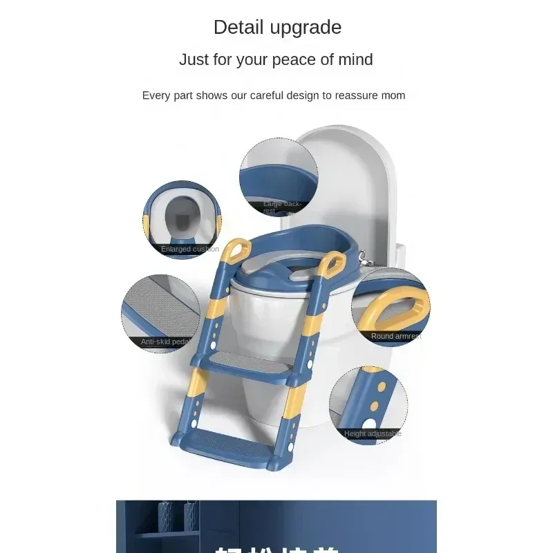 New Stepped Children's Toilet Foldable Foot Stool Multi-functional Toilet Boy Girl Baby Toilet Training Potty Ladder for Kids New Stepped Children's Toilet Foldable Foot Stool Multi-functional Toilet Boy Girl Baby Toilet Training Potty Ladder for Kids