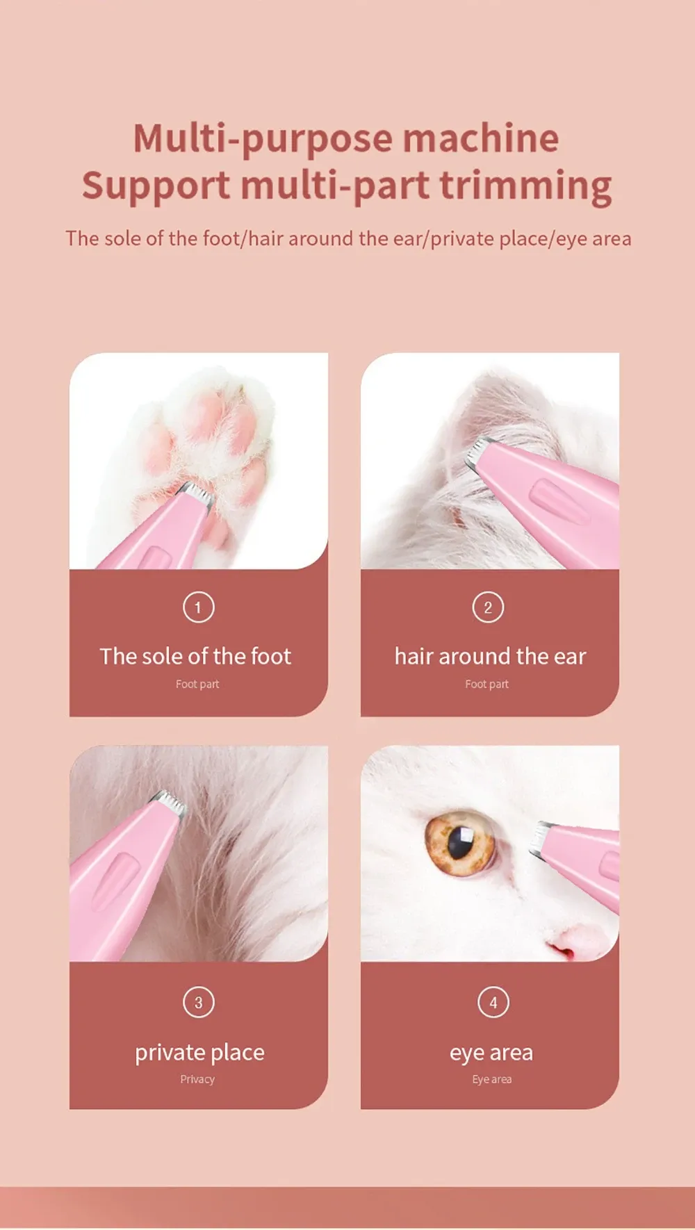 Dog Hair Trimmer Electric Dog Cutter Professional Pet Foot Hair Trimmer Cat Grooming Hairdresser Scissors Butt Ear Pedicator Dog Hair Trimmer Electric Dog Cutter Professional Pet Foot Hair Trimmer Cat Grooming Hairdresser Scissors Butt Ear Pedicator