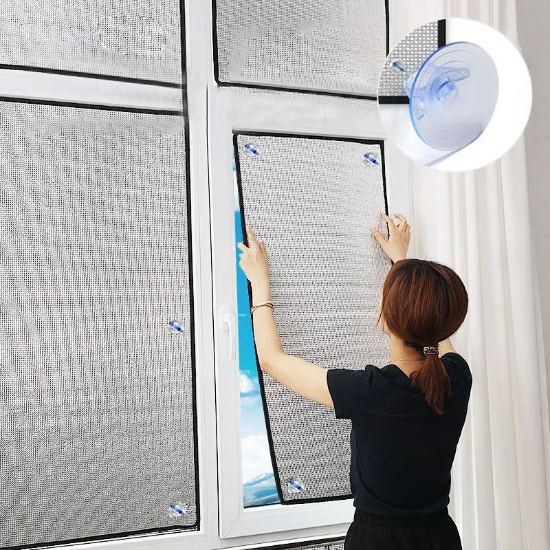 Window Sun Shade Film Home Sunshade Protector Pad Aluminum Foil Anti-UV Insulation Film Window Privacy Film Sunshade Window Sun Shade Film Home Sunshade Protector Pad Aluminum Foil Anti-UV Insulation Film Window Privacy Film Sunshade