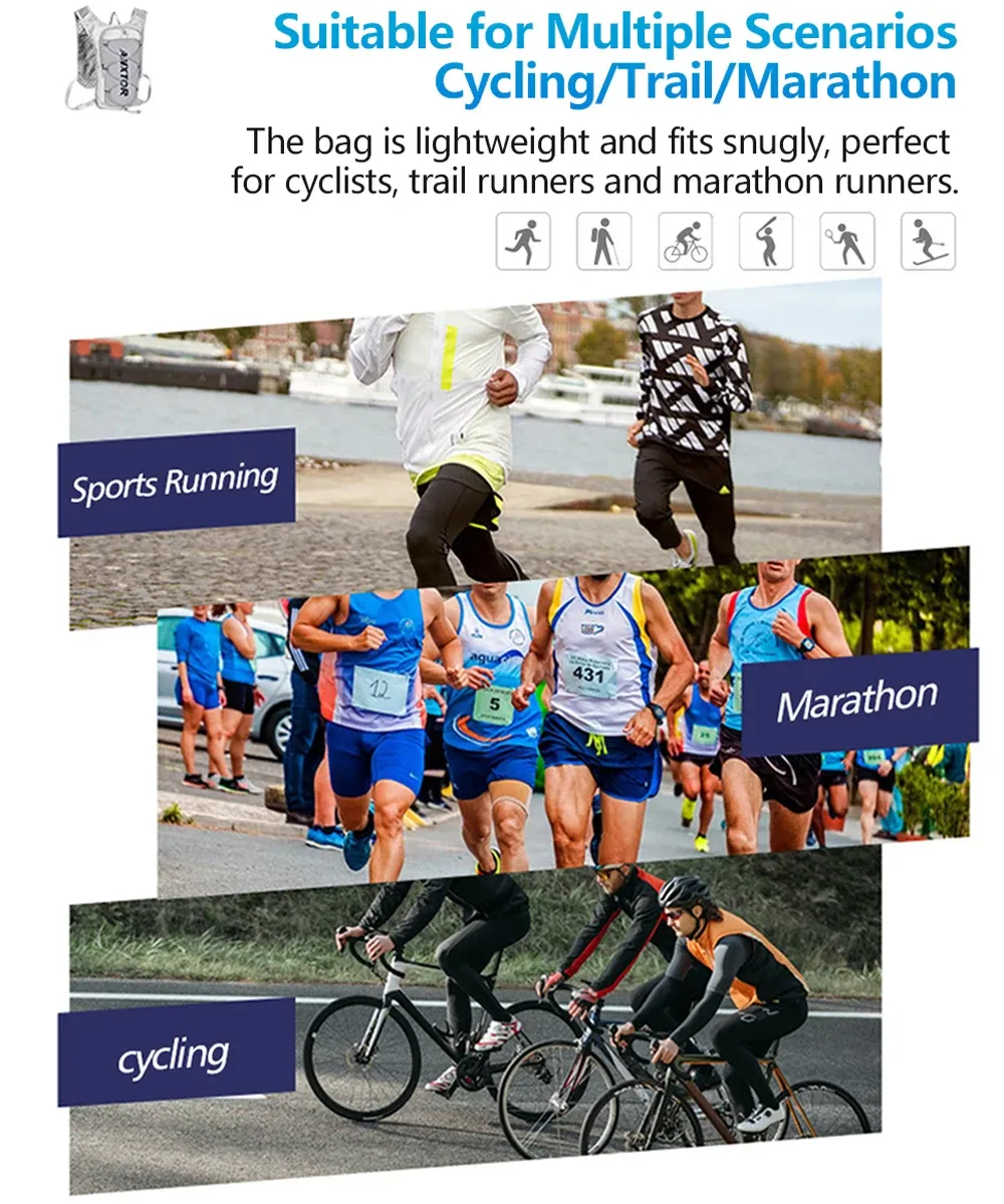 NEW Trail Running-ultra-light 5L Backpack, Running Hydration Vest, Marathon Can be used with 1.5L 500ML water bag. NEW Trail Running-ultra-light 5L Backpack, Running Hydration Vest, Marathon Can be used with 1.5L 500ML water bag.