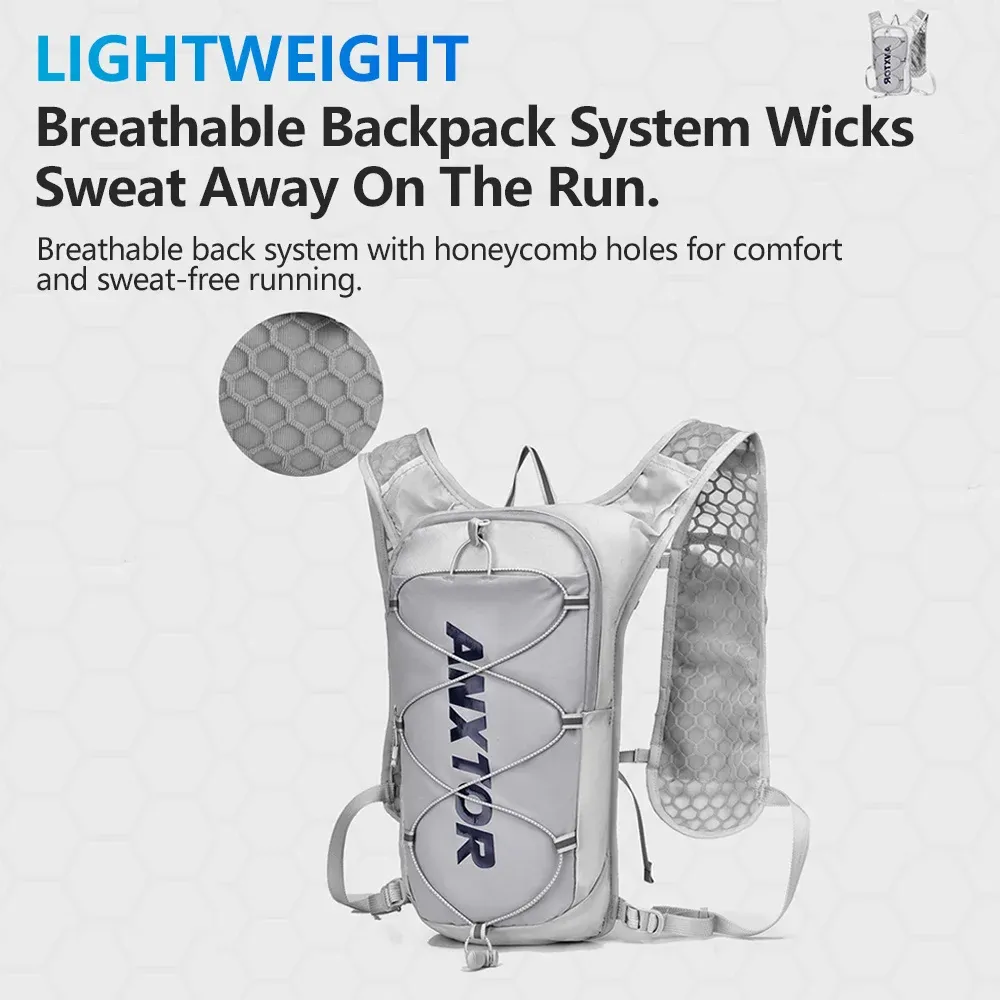 NEW Trail Running-ultra-light 5L Backpack, Running Hydration Vest, Marathon Can be used with 1.5L 500ML water bag. NEW Trail Running-ultra-light 5L Backpack, Running Hydration Vest, Marathon Can be used with 1.5L 500ML water bag.