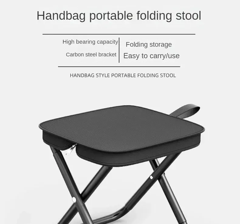 Portable multifunctional outdoor picnic camping folding chair, ultra light fishing stool, travel stool, fishing accessories Portable multifunctional outdoor picnic camping folding chair, ultra light fishing stool, travel stool, fishing accessories