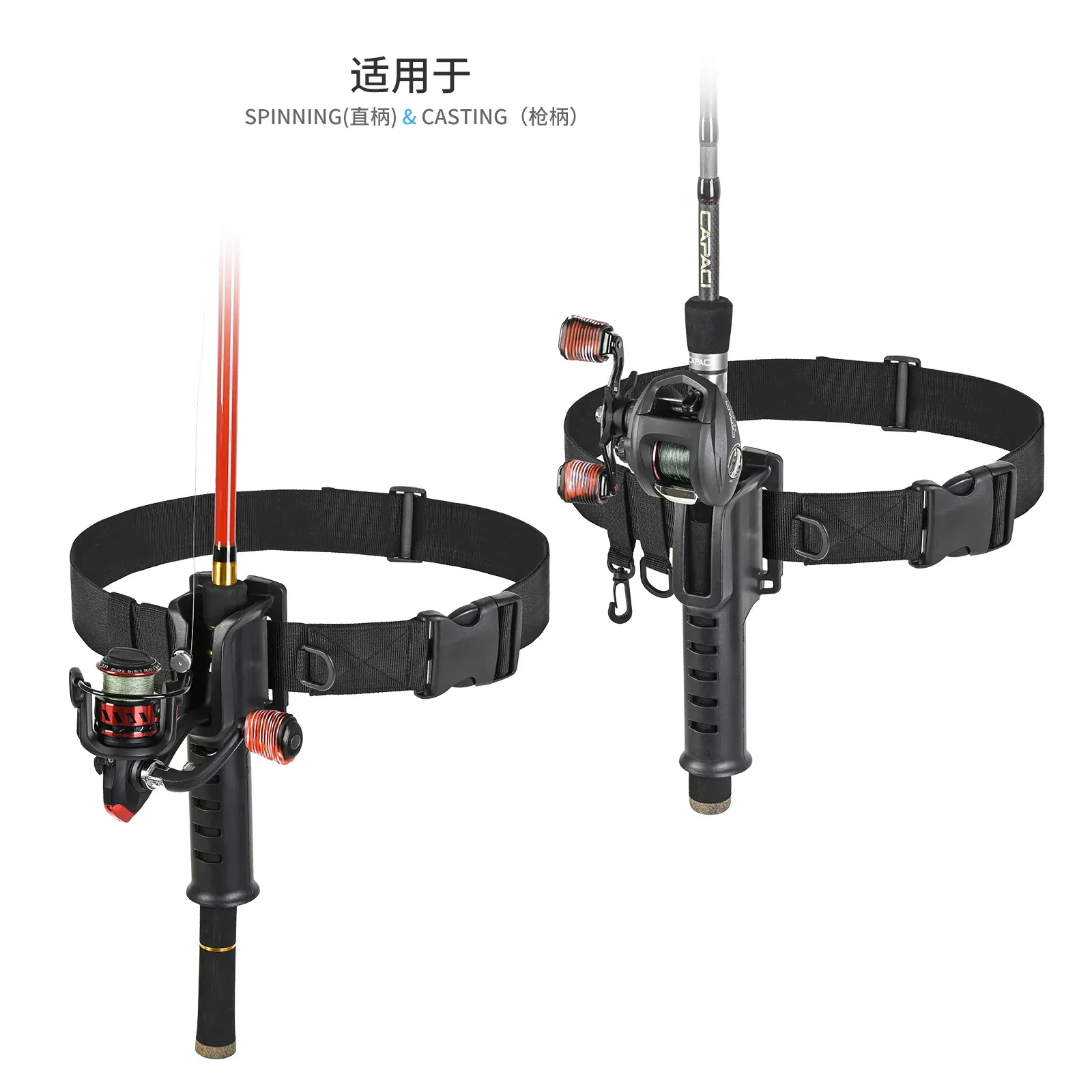 Portable rod holder fishing gear accessory with adjustable waist fishing rod insertion device fishing accessories tool outdoor Portable rod holder fishing gear accessory with adjustable waist fishing rod insertion device fishing accessories tool outdoor