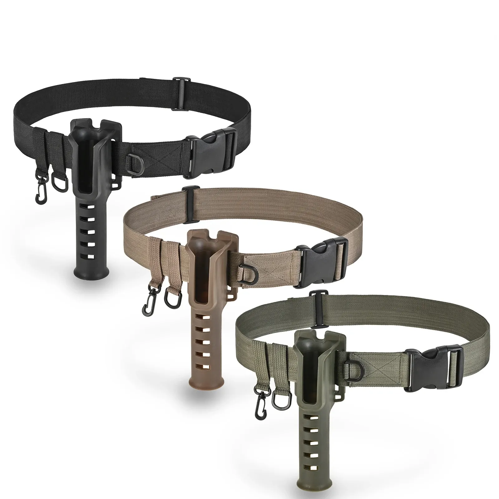 Portable rod holder fishing gear accessory with adjustable waist fishing rod insertion device fishing accessories tool outdoor Portable rod holder fishing gear accessory with adjustable waist fishing rod insertion device fishing accessories tool outdoor