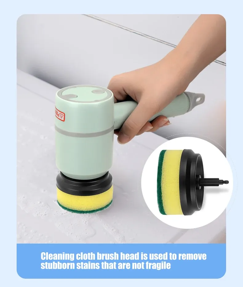 Electric Cleaning Brush Multi-functional Home USB Rechargeable Electric Rotary Scrubber Household Appliances Cleaning Gadget Electric Cleaning Brush Multi-functional Home USB Rechargeable Electric Rotary Scrubber Household Appliances Cleaning Gadget