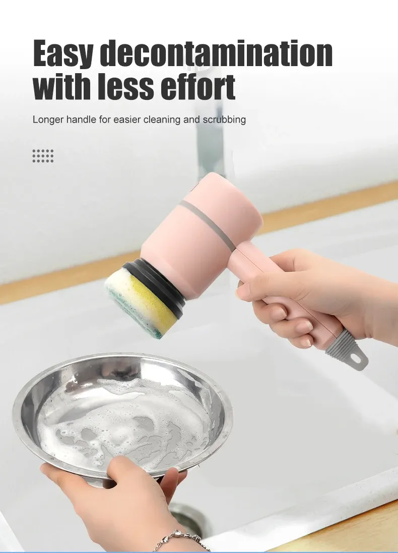Electric Cleaning Brush Multi-functional Home USB Rechargeable Electric Rotary Scrubber Household Appliances Cleaning Gadget Electric Cleaning Brush Multi-functional Home USB Rechargeable Electric Rotary Scrubber Household Appliances Cleaning Gadget