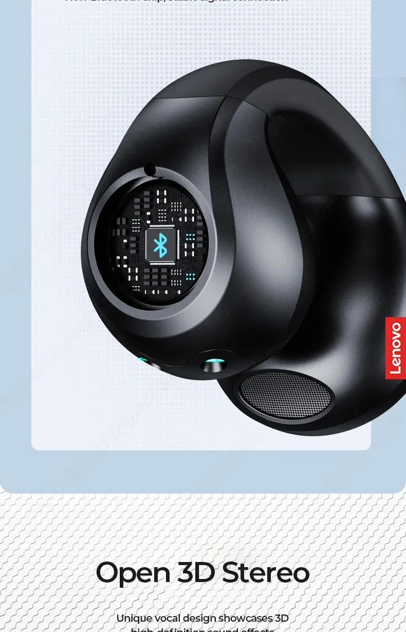 Lenovo XT83 II Wireless Headphones Bluetooth 5.3 Earphones Earclip Design Touch Control Bone Conduction Earbuds Sports Headsets Lenovo XT83 II Wireless Headphones Bluetooth 5.3 Earphones Earclip Design Touch Control Bone Conduction Earbuds Sports Headsets