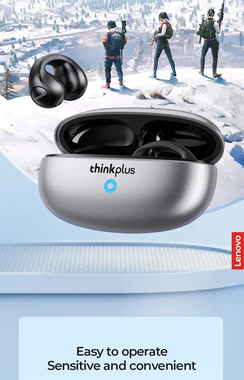 Lenovo XT83 II Wireless Headphones Bluetooth 5.3 Earphones Earclip Design Touch Control Bone Conduction Earbuds Sports Headsets Lenovo XT83 II Wireless Headphones Bluetooth 5.3 Earphones Earclip Design Touch Control Bone Conduction Earbuds Sports Headsets