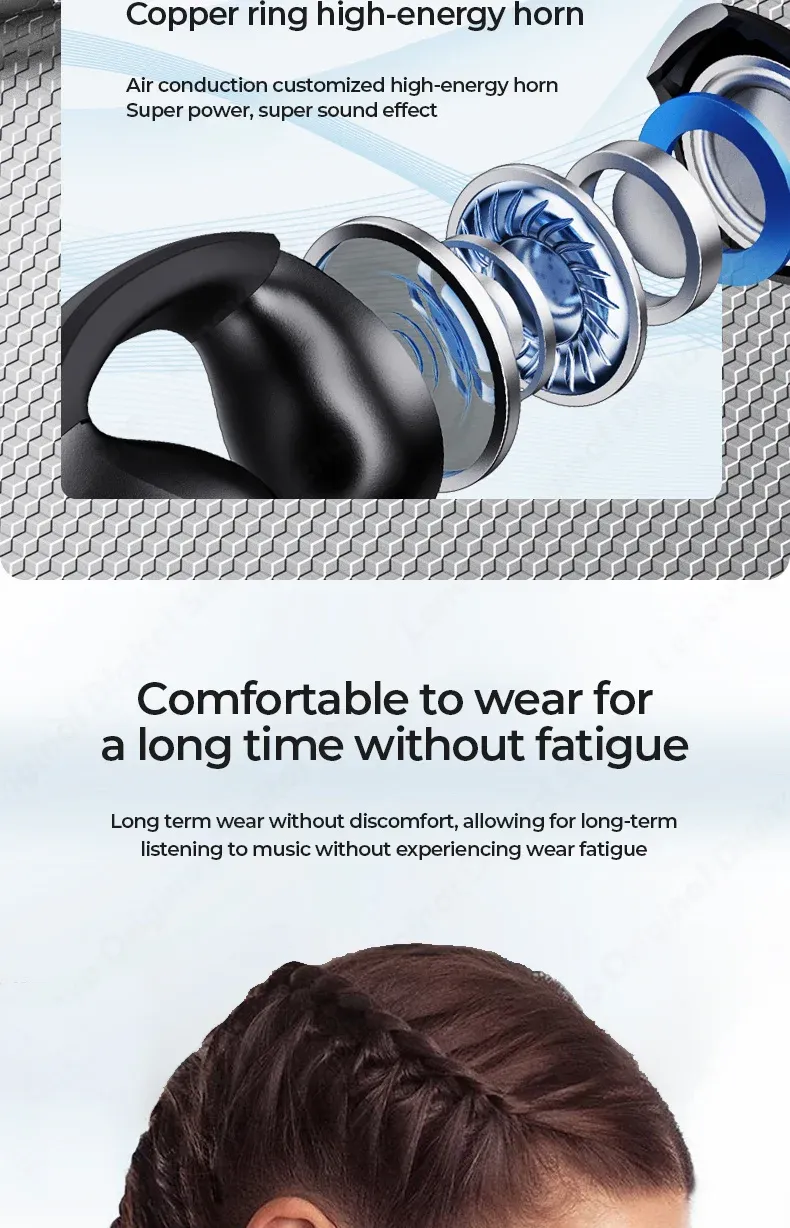 Lenovo XT83 II Wireless Headphones Bluetooth 5.3 Earphones Earclip Design Touch Control Bone Conduction Earbuds Sports Headsets Lenovo XT83 II Wireless Headphones Bluetooth 5.3 Earphones Earclip Design Touch Control Bone Conduction Earbuds Sports Headsets