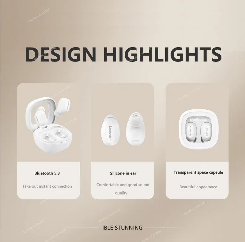 Lenovo XT62 Bluetooth 5.3 Earphones Wireless HiFi Sport Noise Reduction Headset with Mic Touch Control TWS Original Earbuds Lenovo XT62 Bluetooth 5.3 Earphones Wireless HiFi Sport Noise Reduction Headset with Mic Touch Control TWS Original Earbuds